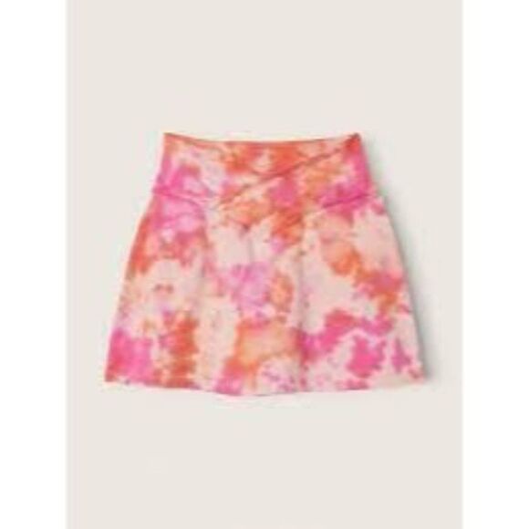 Victoria's Secret Pink Cotton V CROSSOVER SKORT Small Tie dye - Picture 2 of 6